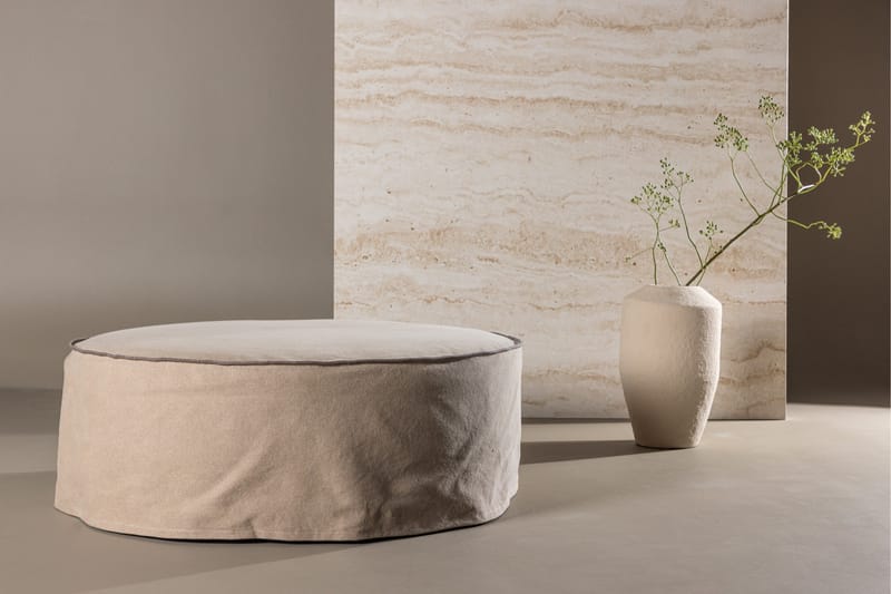 Lindö Sittpuff 101 cm Rund - Brun - Möbler - Stolar & fåtöljer - Pall & puff - Sittpuff