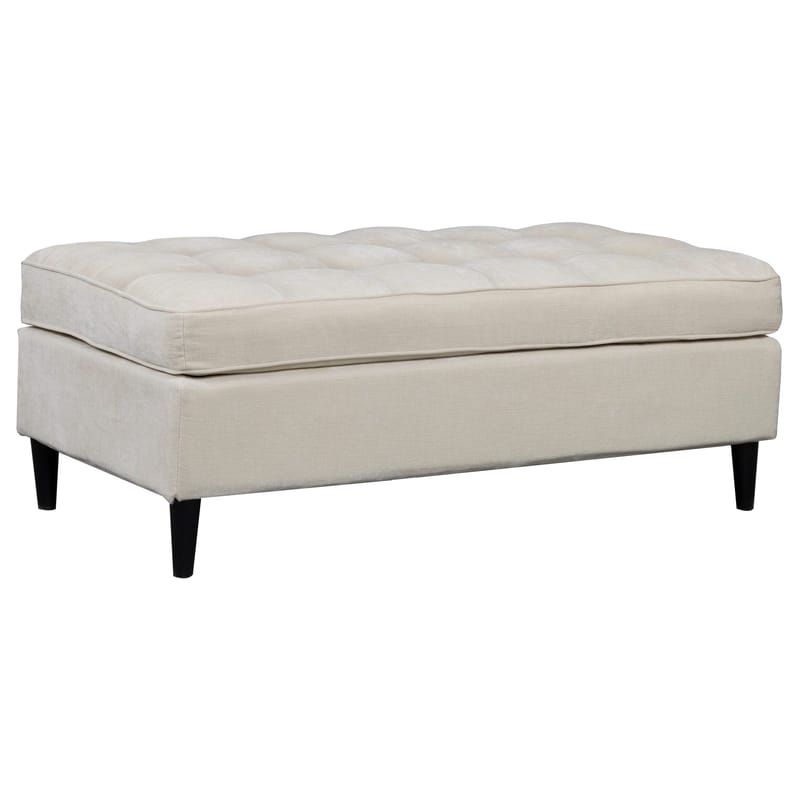 Lindhus Fotpall 120 cm i chenille - gräddvit - Möbler - Stolar & fåtöljer - Pall & puff - Sittpuff