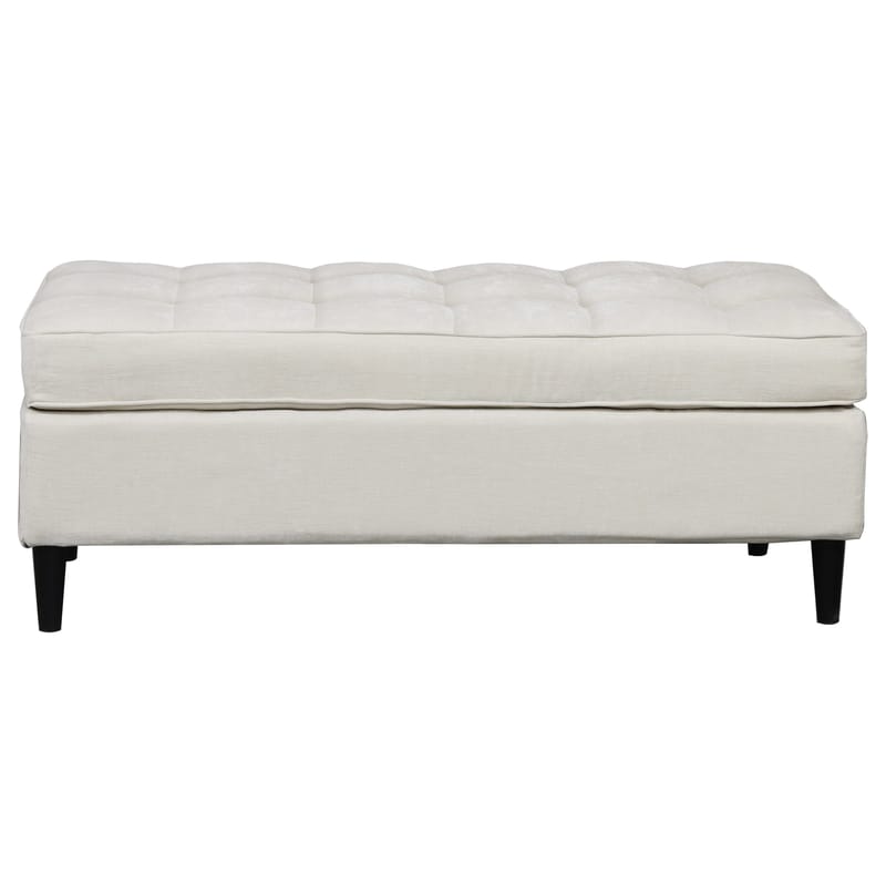 Lindhus Fotpall 120 cm i chenille - gräddvit - Möbler - Stolar & fåtöljer - Pall & puff - Sittpuff