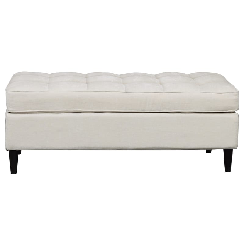 Lindhus Fotpall 120 cm i chenille - gräddvit - Möbler - Stolar & fåtöljer - Pall & puff - Sittpuff