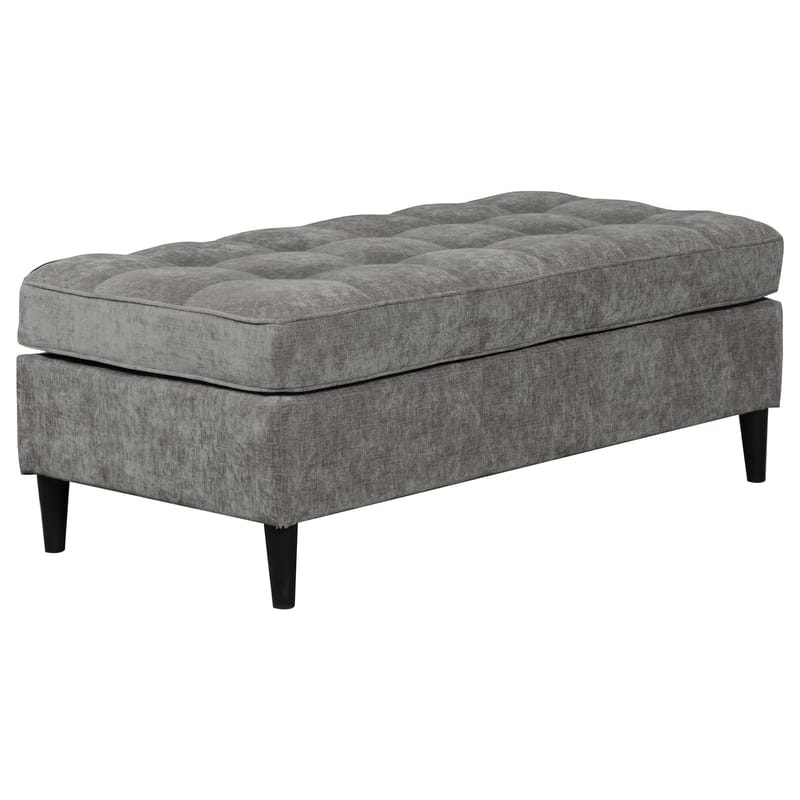 Lindhus Fotpall 120 cm i chenille - grå - Möbler - Stolar & fåtöljer - Pall & puff - Sittpuff