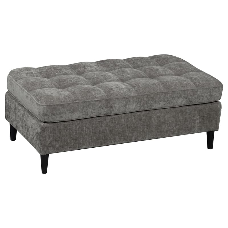 Lindhus Fotpall 120 cm i chenille - grå - Möbler - Stolar & fåtöljer - Pall & puff - Sittpuff