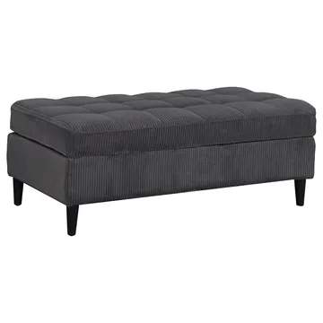Lindhus Fotpall 120 cm i manchester - Antracit - Möbler - Stolar & fåtöljer - Pall & puff - Sittpuff