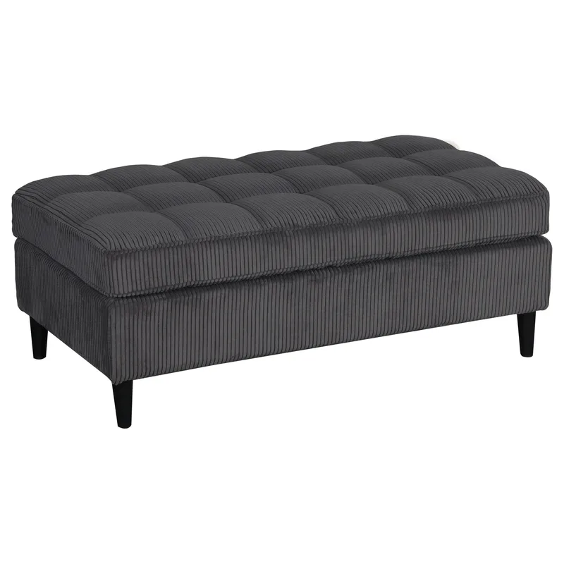 Lindhus Fotpall 120 cm i manchester, Antracit