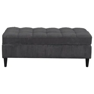 Lindhus Fotpall 120 cm i manchester - Antracit - Möbler - Stolar & fåtöljer - Pall & puff - Sittpuff