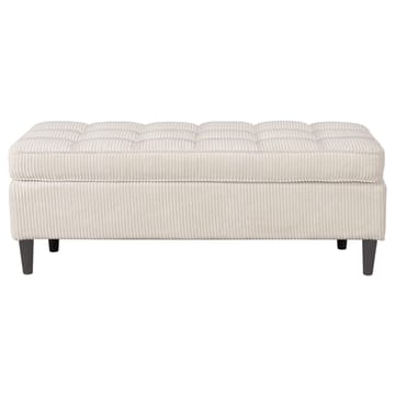 Lindhus Fotpall 120 cm i manchester - gräddvit - Möbler - Stolar & fåtöljer - Pall & puff - Sittpuff