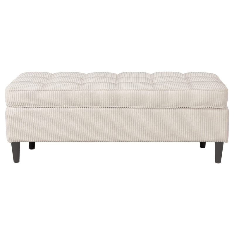 Lindhus Fotpall 120 cm i manchester - gräddvit - Möbler - Stolar & fåtöljer - Pall & puff - Sittpuff