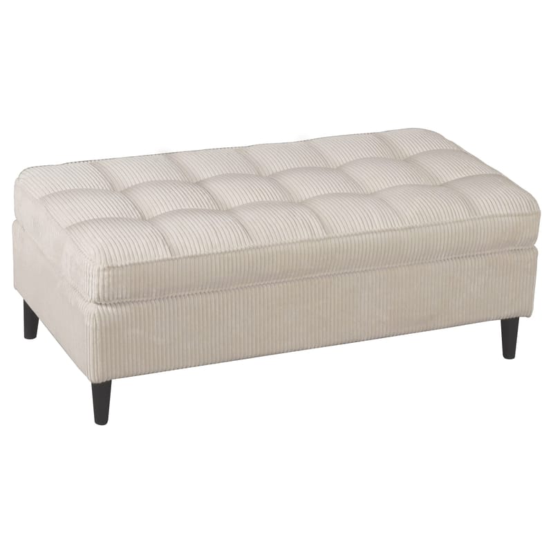 Lindhus Fotpall 120 cm i manchester - gräddvit - Möbler - Stolar & fåtöljer - Pall & puff - Sittpuff