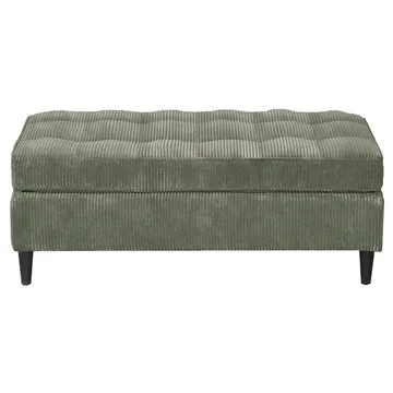 Lindhus Fotpall 120 cm i manchester - grön - Möbler - Stolar & fåtöljer - Pall & puff - Sittpuff