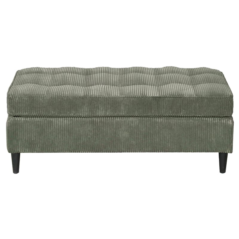 Lindhus Fotpall 120 cm i manchester - grön - Möbler - Stolar & fåtöljer - Pall & puff - Sittpuff