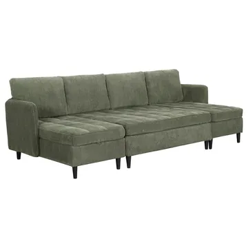 Lindhus Fotpall 120 cm i manchester - grön - Möbler - Stolar & fåtöljer - Pall & puff - Sittpuff