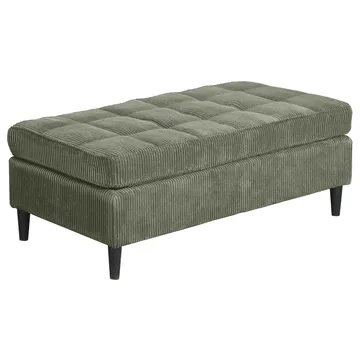 Lindhus Fotpall 120 cm i manchester - grön - Möbler - Stolar & fåtöljer - Pall & puff - Sittpuff