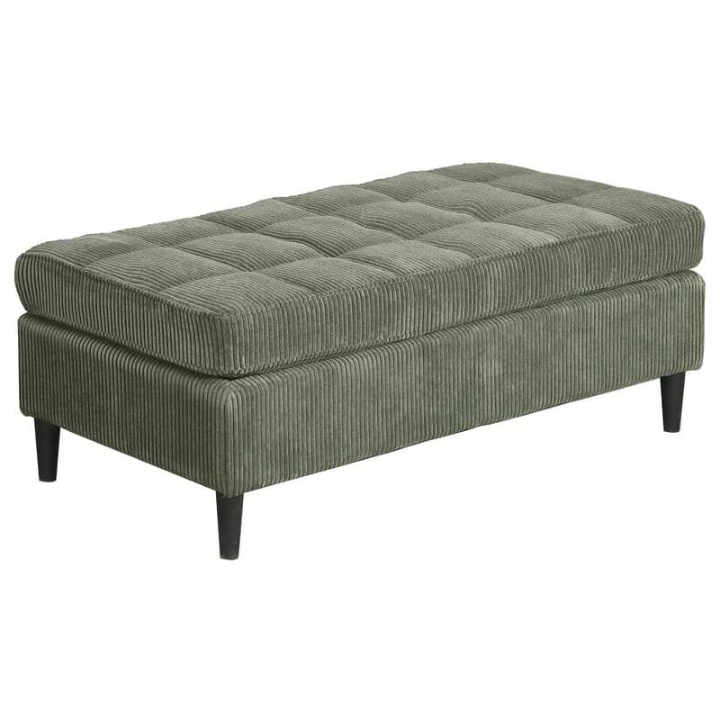 Lindhus Fotpall 120 cm i manchester - grön - Möbler - Stolar & fåtöljer - Pall & puff - Sittpuff