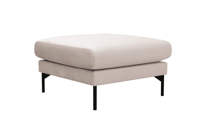 Menard Fotpall i Sammet - Beige - Möbler - Stolar & fåtöljer - Pall & puff - Fotpall