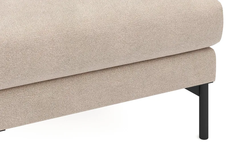 Menard Tyg Fotpall 87 cm Bred - Beige - Möbler - Stolar & fåtöljer - Pall & puff - Fotpall