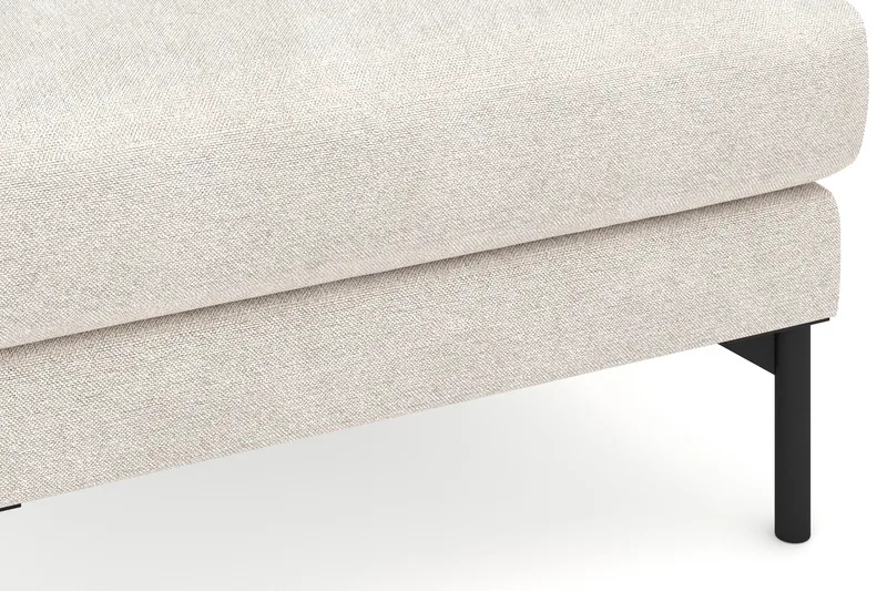 Menard Tyg Fotpall 87 cm Bred - Beige - Möbler - Stolar & fåtöljer - Pall & puff - Fotpall