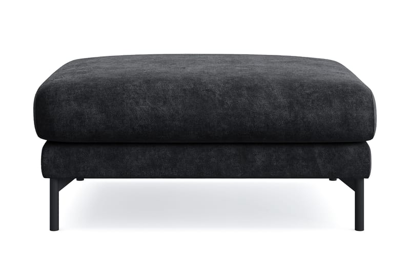 Menard Premium Fotpall i Chenille - Svartt - Möbler - Stolar & fåtöljer - Pall & puff - Fotpall