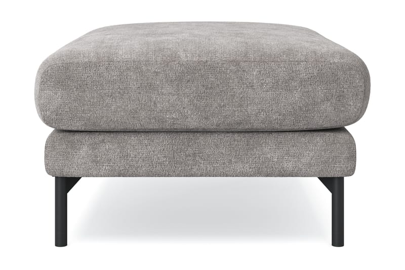 Menard Premium Fotpall i Chenille - Grå/Brun - Möbler - Stolar & fåtöljer - Pall & puff - Fotpall