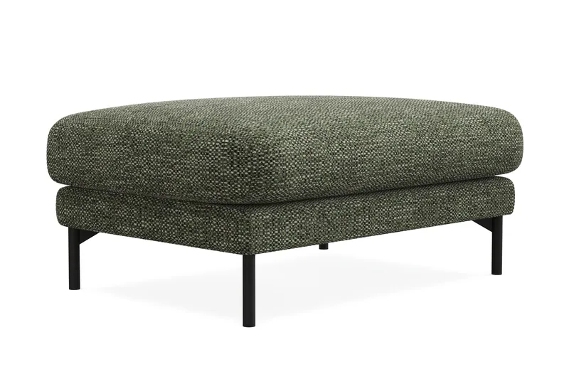 Menard Premium Fotpall i Chenille - Grön - Möbler - Stolar & fåtöljer - Pall & puff - Fotpall