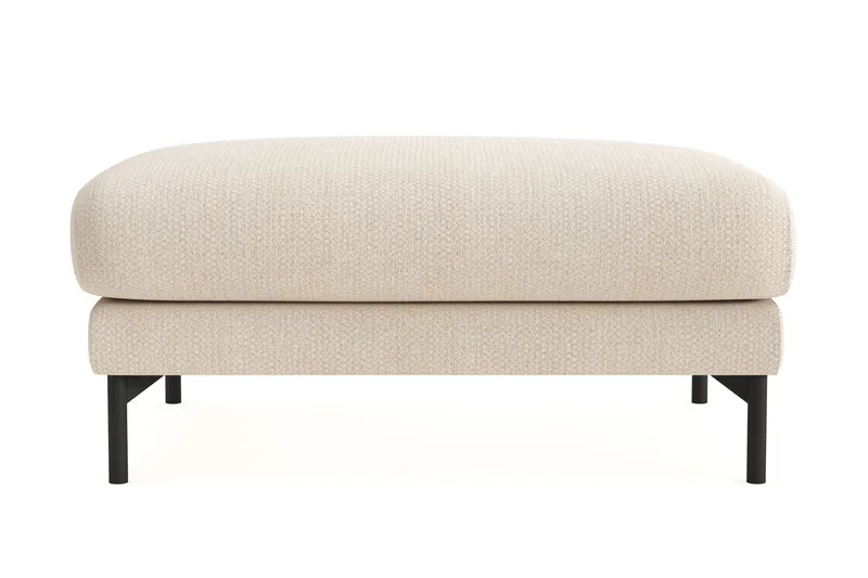 Menard Premium Fotpall i Chenille - Ljusbeige - Möbler - Stolar & fåtöljer - Pall & puff - Fotpall