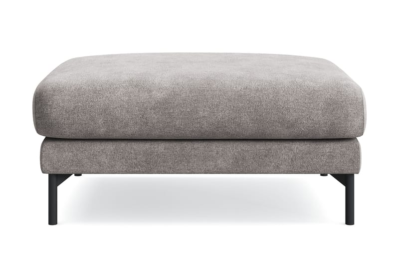 Menard Premium Fotpall i Chenille - Grå/Brun - Möbler - Stolar & fåtöljer - Pall & puff - Fotpall