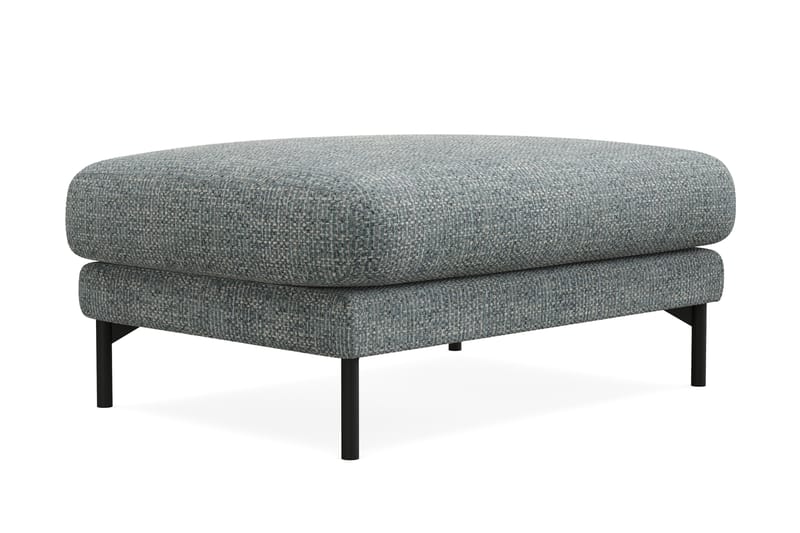 Menard Premium Fotpall i Chenille - Grå/Blå - Möbler - Stolar & fåtöljer - Pall & puff - Fotpall