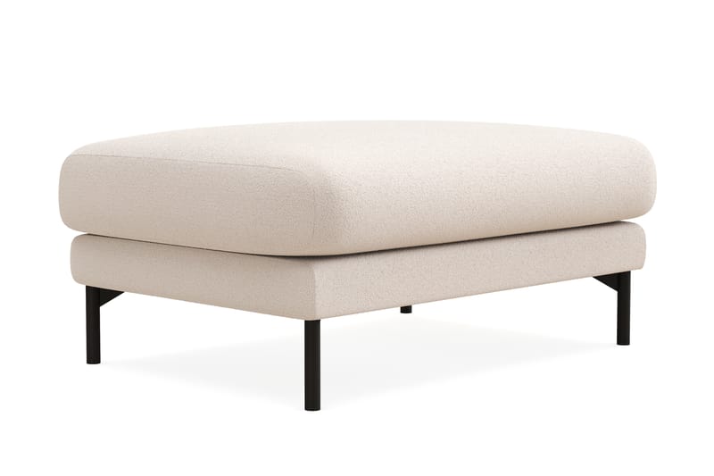 Menard Premium Fotpall i Bouclé - Ljusbeige - Möbler - Stolar & fåtöljer - Pall & puff - Fotpall