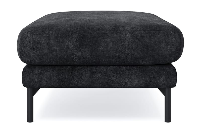 Menard Premium Fotpall i Chenille - Svartt - Möbler - Stolar & fåtöljer - Pall & puff - Fotpall