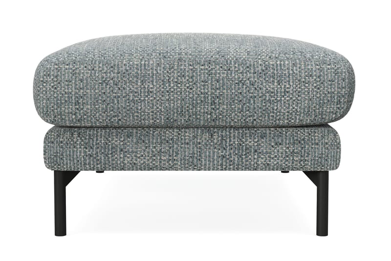 Menard Premium Fotpall i Chenille - Grå/Blå - Möbler - Stolar & fåtöljer - Pall & puff - Fotpall