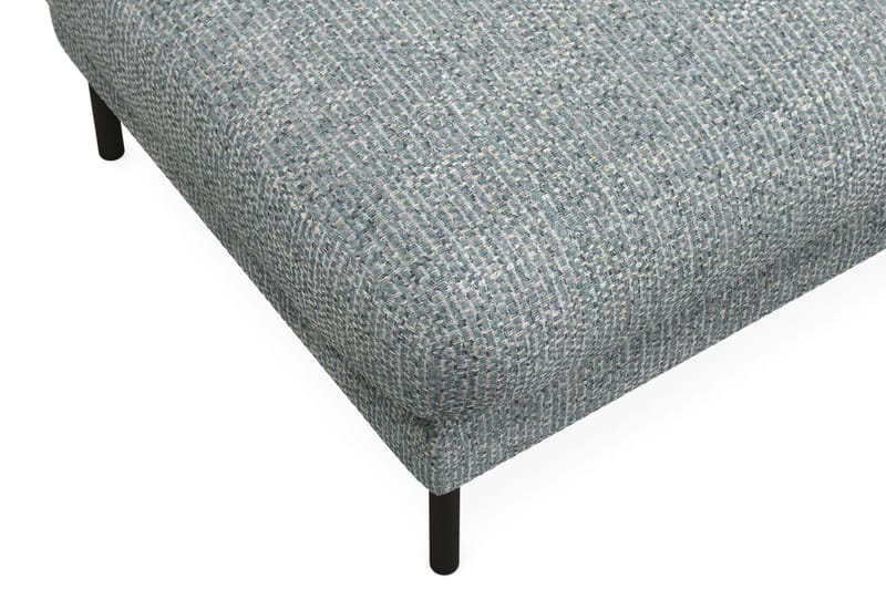 Menard Premium Fotpall i Chenille - Grå/Blå - Möbler - Stolar & fåtöljer - Pall & puff - Fotpall