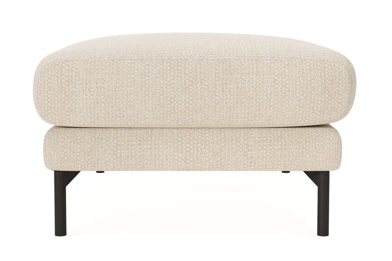 Menard Premium Fotpall i Chenille - Ljusbeige - Möbler - Stolar & fåtöljer - Pall & puff - Fotpall