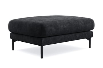 Menard Premium Fotpall i Chenille - Trenza 01, Svart Chenille - Möbler - Stolar & fåtöljer - Pall & puff - Fotpall