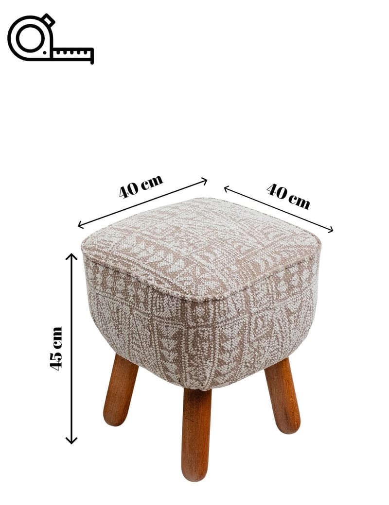 Merabe Sittpuff 40 cm - Beige - Möbler - Stolar & fåtöljer - Pall & puff - Sittpuff