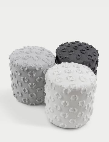 Meric Sittpuff 40 cm Rund - Antracit - Möbler - Stolar & fåtöljer - Pall & puff - Sittpuff