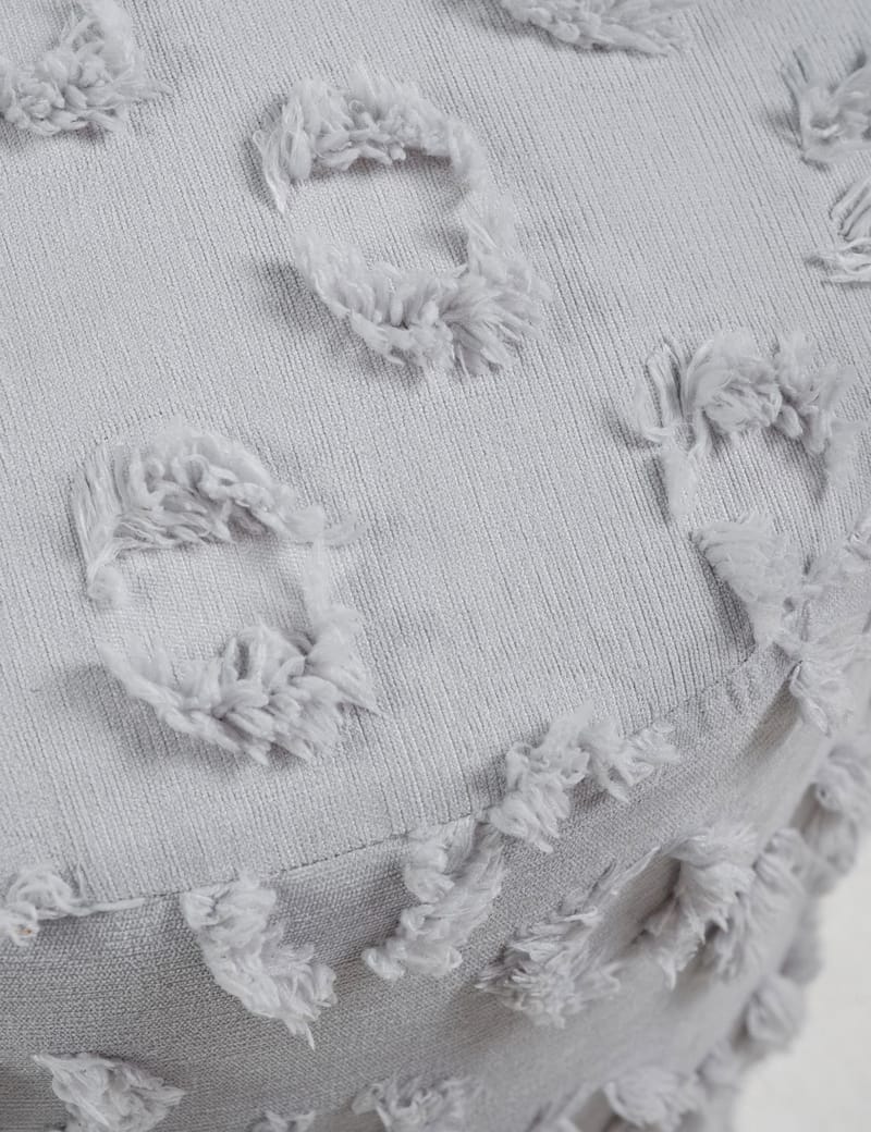 Meric Sittpuff 40 cm Rund - Grå - Möbler - Stolar & fåtöljer - Pall & puff - Sittpuff