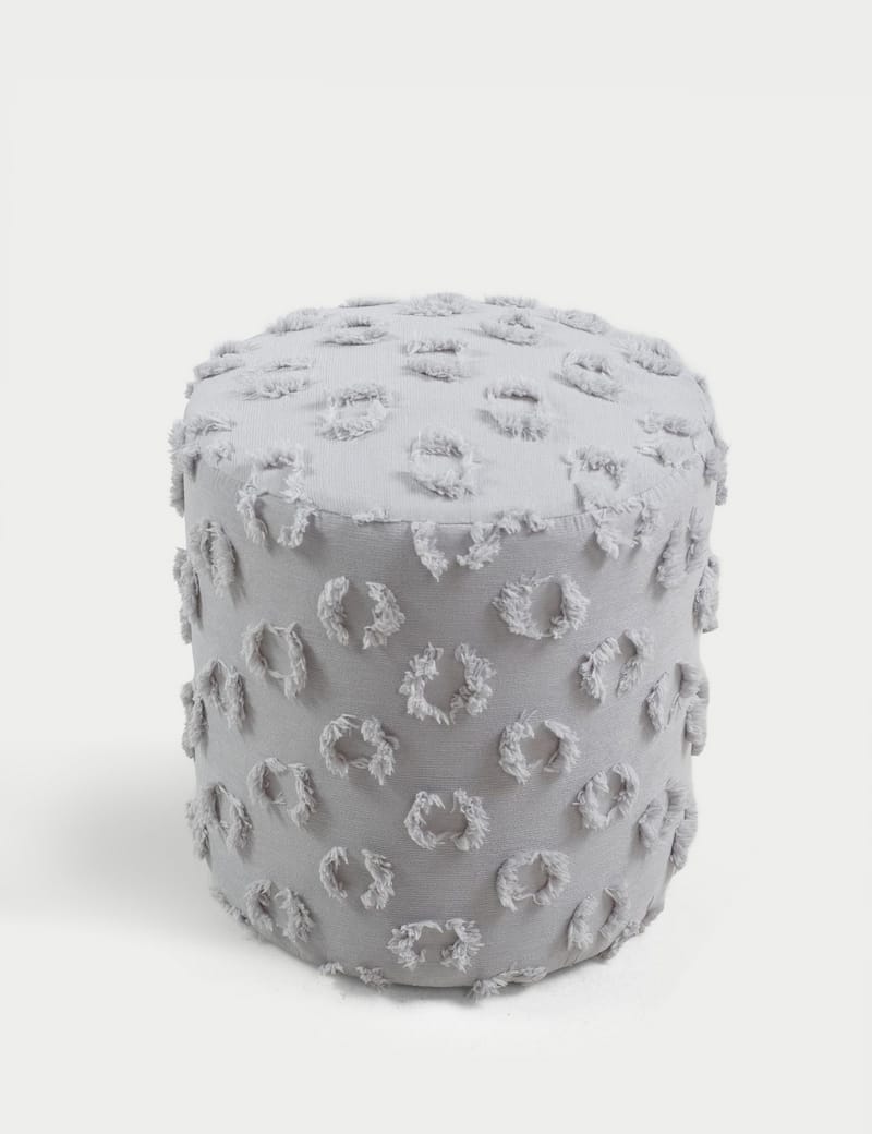 Meric Sittpuff 40 cm Rund - Grå - Möbler - Stolar & fåtöljer - Pall & puff - Sittpuff