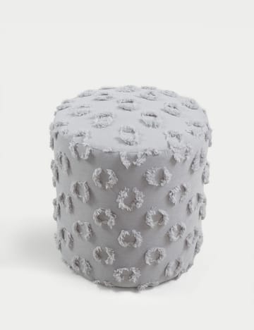 Meric Sittpuff 40 cm Rund - Grå - Möbler - Stolar & fåtöljer - Pall & puff - Sittpuff
