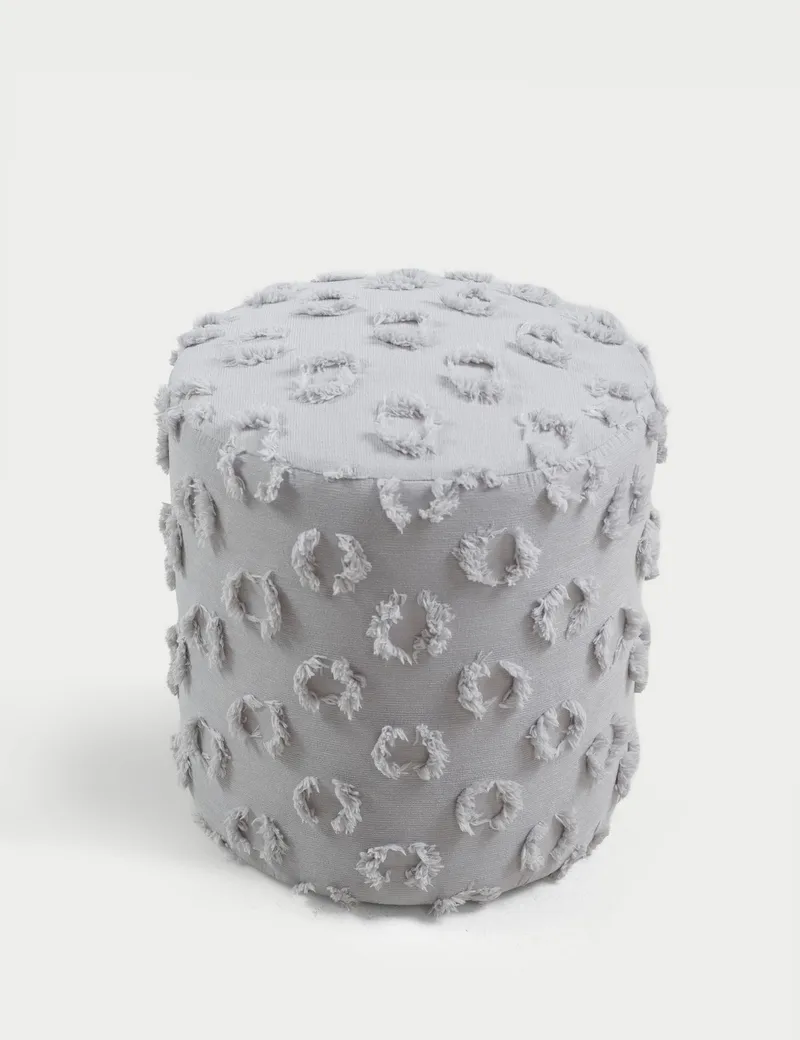 Meric Sittpuff 40 cm Rund - Grå - Möbler - Stolar & fåtöljer - Pall & puff - Sittpuff