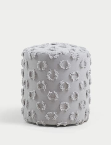 Meric Sittpuff 40 cm Rund - Grå - Möbler - Stolar & fåtöljer - Pall & puff - Sittpuff