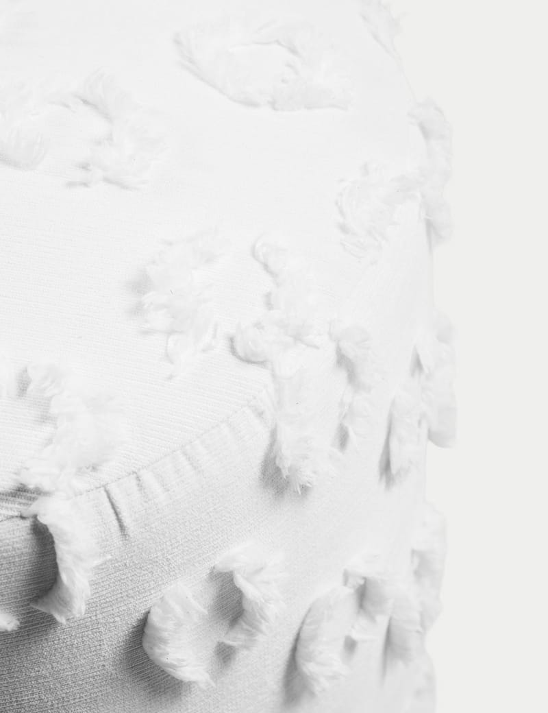 Meric Sittpuff 40 cm Rund - Vit - Möbler - Stolar & fåtöljer - Pall & puff - Sittpuff