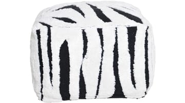 Mirello Puff 50 cm - Vit/Svart - Möbler - Stolar & fåtöljer - Pall & puff - Sittpuff