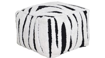 Mirello Puff 50 cm - Vit/Svart - Möbler - Stolar & fåtöljer - Pall & puff - Sittpuff