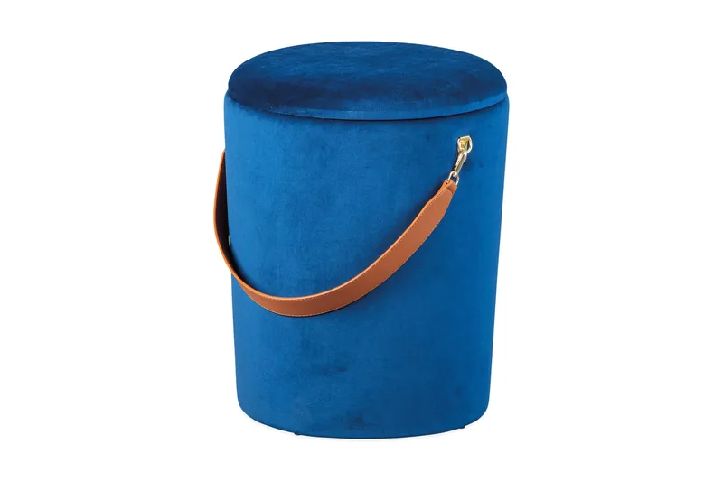 Nakisha Pall - Blå - Möbler - Stolar & fåtöljer - Pall & puff