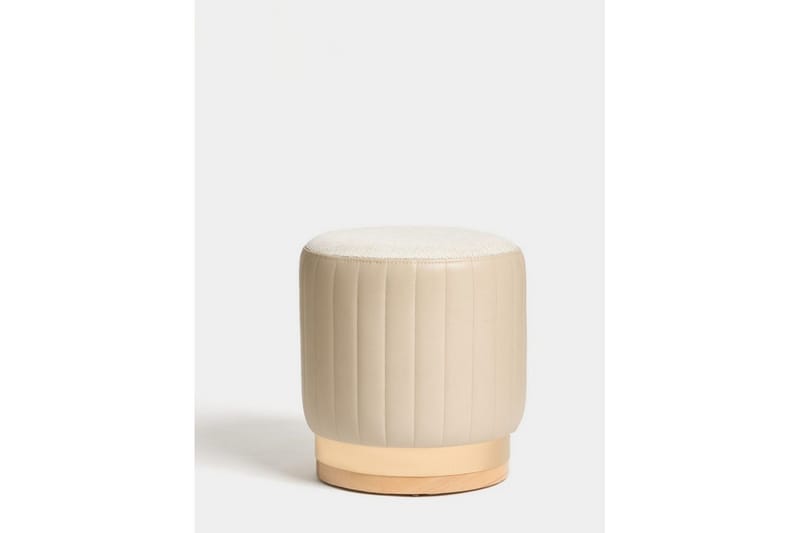 Neylor Fotpall 40 cm - Beige - Möbler - Stolar & fåtöljer - Pall & puff - Fotpall