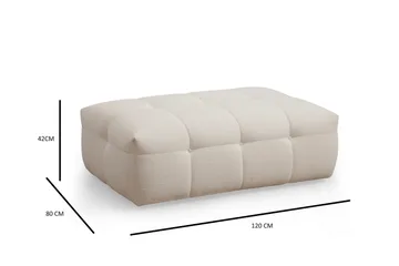 Octavian Fotpall 120 cm - Beige - Möbler - Stolar & fåtöljer - Pall & puff - Fotpall