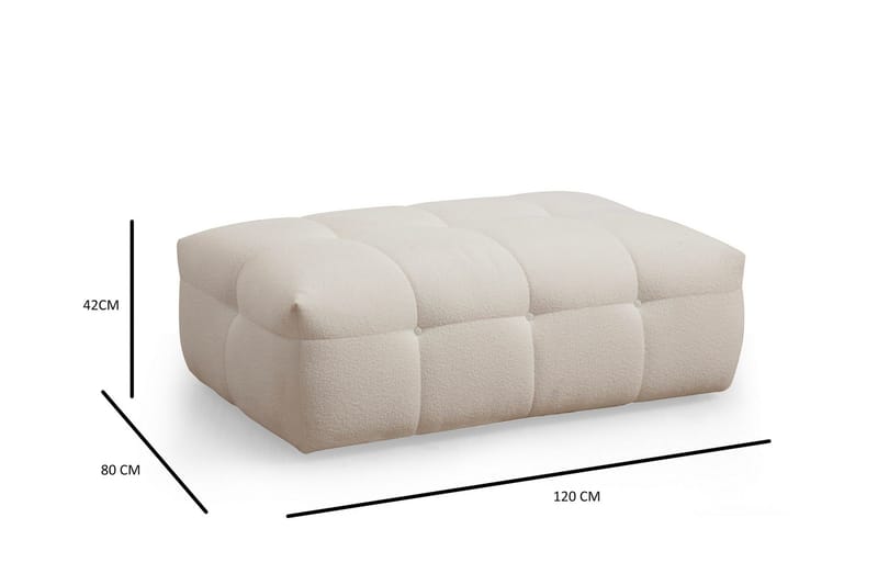 Octavian Fotpall 120 cm - Beige - Möbler - Stolar & fåtöljer - Pall & puff - Fotpall