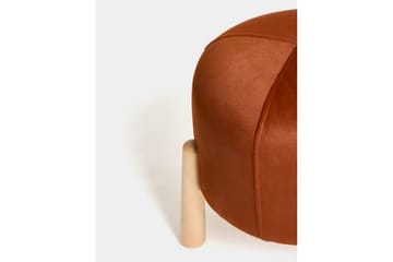 Orryn Fotpall 40 cm - Orange/Natur - Möbler - Stolar & fåtöljer - Pall & puff - Fotpall