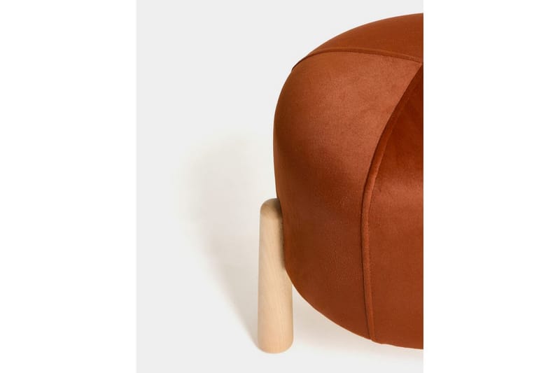Orryn Fotpall 40 cm - Orange/Natur - Möbler - Stolar & fåtöljer - Pall & puff - Fotpall