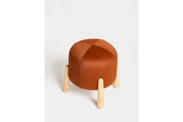 Orryn Fotpall 40 cm - Orange/Natur - Möbler - Stolar & fåtöljer - Pall & puff - Fotpall