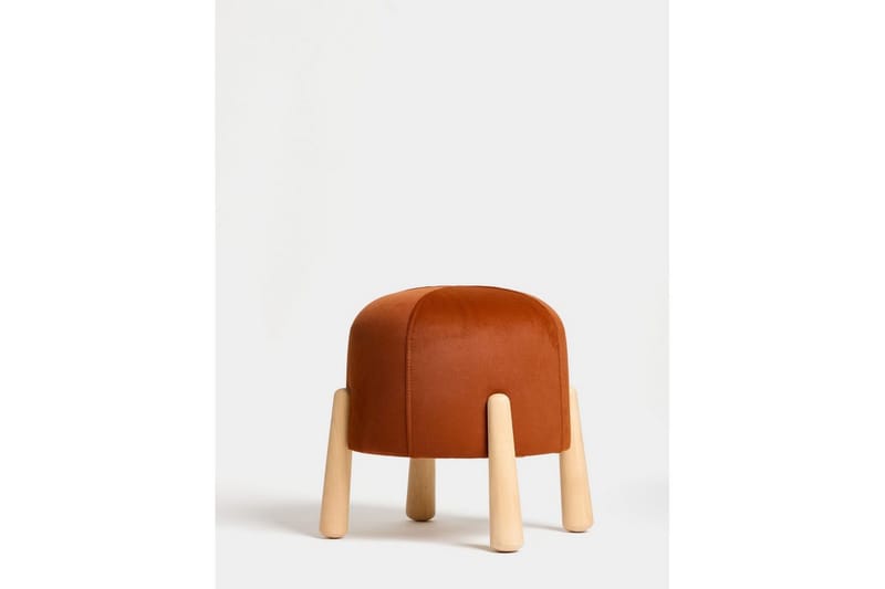 Orryn Fotpall 40 cm, Orange/Natur